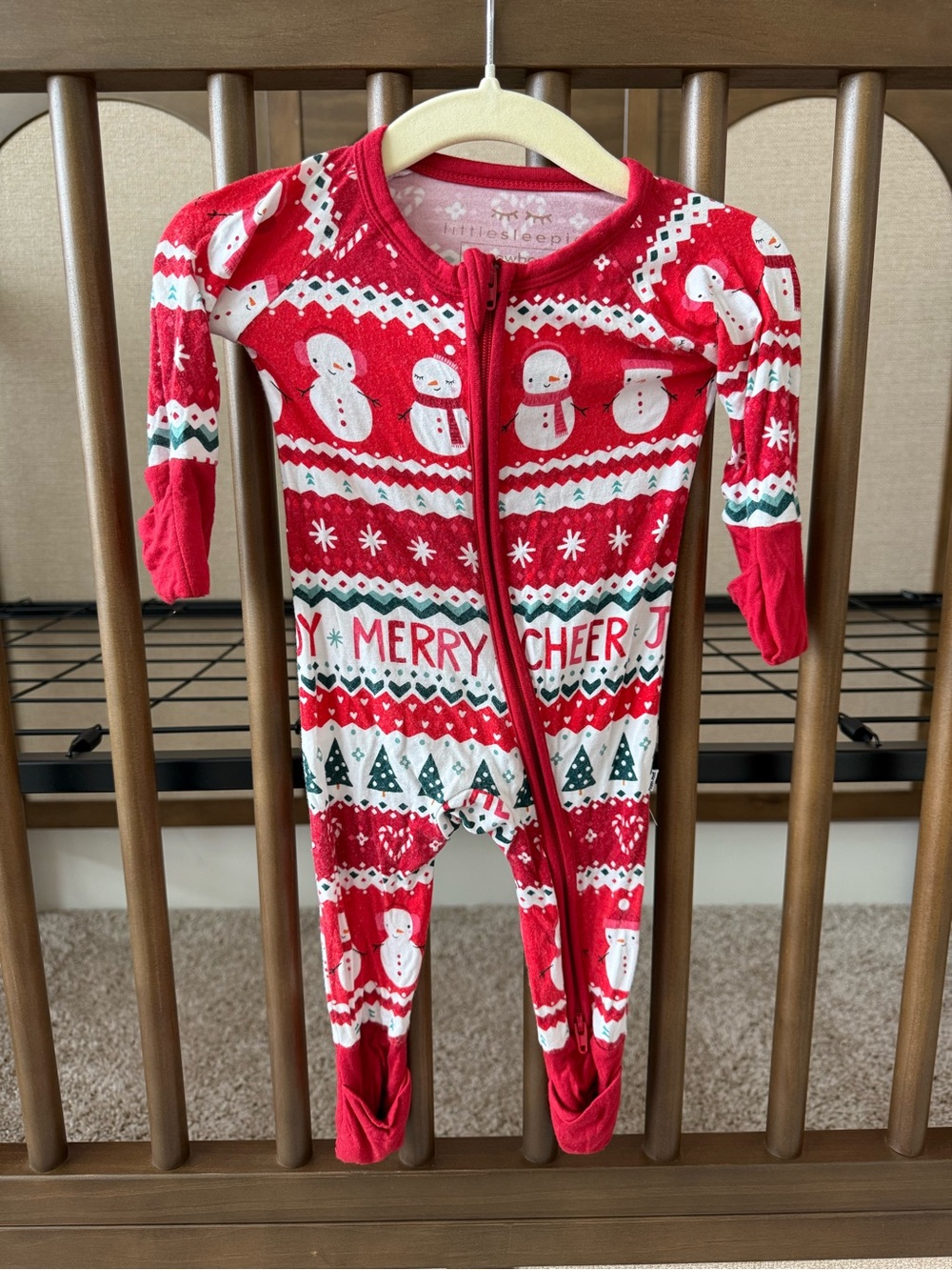 Little Sleepies Fair Isle Christmas Zippy